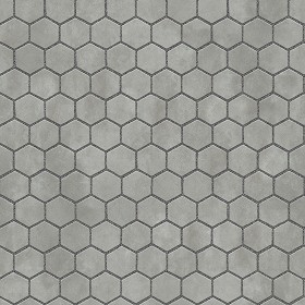 Textures   -   ARCHITECTURE   -   PAVING OUTDOOR   -   Hexagonal  - Concrete paving outdoor hexagonal texture seamless 06000 (seamless)