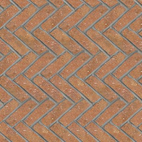 Textures   -   ARCHITECTURE   -   PAVING OUTDOOR   -   Terracotta   -  Herringbone - Cotto paving herringbone outdoor texture seamless 06744