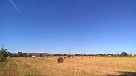 Textures   -   BACKGROUNDS &amp; LANDSCAPES   -   NATURE   -  Countrysides &amp; Hills - Countryside landscape with hay rolls 17613