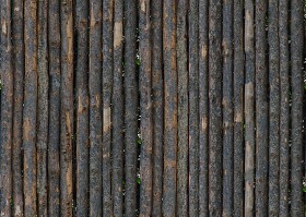Textures   -   ARCHITECTURE   -   WOOD PLANKS   -   Wood fence  - Fence trunks wood texture seamless 09398 (seamless)