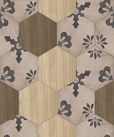 Textures   -   ARCHITECTURE   -   TILES INTERIOR   -   Hexagonal mixed  - Hexagonal tile texture seamless 17118 (seamless)