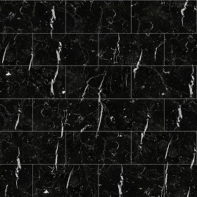 Textures   -   ARCHITECTURE   -   TILES INTERIOR   -   Marble tiles   -  Black - Marquina black marble tile texture seamless 14129