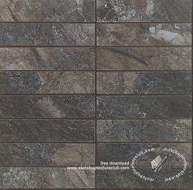 Textures   -   ARCHITECTURE   -   TILES INTERIOR   -   Marble tiles   -   coordinated themes  - Mosaic black raw marble cm 30x30 texture seamless 18134 (seamless)