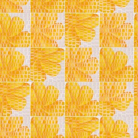 Textures   -   ARCHITECTURE   -   TILES INTERIOR   -   Mosaico   -  Mixed format - Mosaico floreal tiles texture seamless 15553