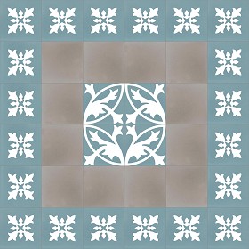 Textures   -   ARCHITECTURE   -   TILES INTERIOR   -   Cement - Encaustic   -   Encaustic  - Traditional encaustic cement ornate tile texture seamless 13453 (seamless)