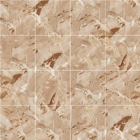 Textures   -   ARCHITECTURE   -   TILES INTERIOR   -   Marble tiles   -  Cream - Breccia aurora marble tile texture seamless 14269