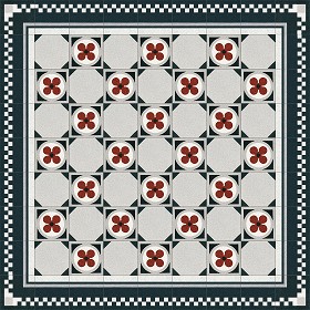 Textures   -   ARCHITECTURE   -   TILES INTERIOR   -   Cement - Encaustic   -   Cement  - Cement concrete tile texture seamless 13335 (seamless)