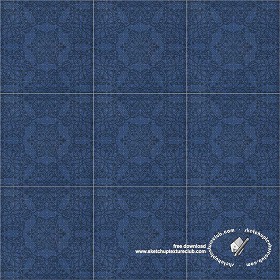 Textures   -   ARCHITECTURE   -   TILES INTERIOR   -   Ornate tiles   -  Mixed patterns - Ceramic ornate tile texture seamless 20247