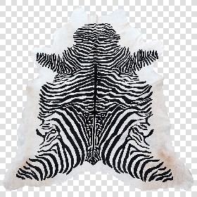 Textures   -   MATERIALS   -   RUGS   -  Cowhides rugs - Cow leather rug zebra printed texture 20027