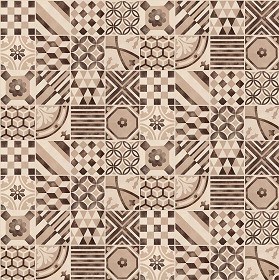 Textures   -   ARCHITECTURE   -   TILES INTERIOR   -   Ornate tiles   -   Patchwork  - Patchwork tile texture seamless 16607 (seamless)