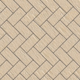 Textures   -   ARCHITECTURE   -   PAVING OUTDOOR   -   Pavers stone   -  Herringbone - Stone paving outdoor herringbone texture seamless 06527