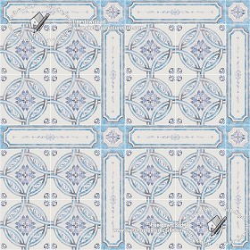 Textures   -   ARCHITECTURE   -   TILES INTERIOR   -   Ornate tiles   -   Geometric patterns  - Ceramic floor tile geometric patterns texture seamless 18879 (seamless)