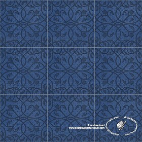 Textures   -   ARCHITECTURE   -   TILES INTERIOR   -   Ornate tiles   -   Mixed patterns  - Ceramic ornate tile texture seamless 20248 (seamless)