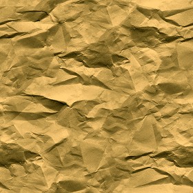 Textures   -   MATERIALS   -  PAPER - Crumpled gold paper texture seamless 10842