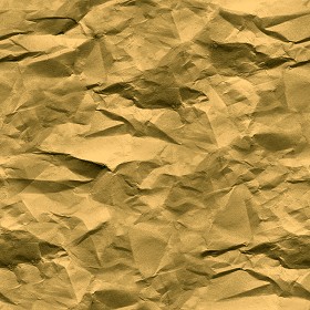 Textures   -   MATERIALS   -   PAPER  - Crumpled gold paper texture seamless 10842 (seamless)