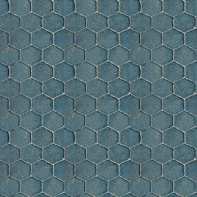 Textures   -   ARCHITECTURE   -   PAVING OUTDOOR   -  Hexagonal - Concrete paving outdoor hexagonal texture seamless 06003