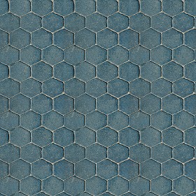 Textures   -   ARCHITECTURE   -   PAVING OUTDOOR   -   Hexagonal  - Concrete paving outdoor hexagonal texture seamless 06003 (seamless)