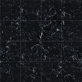Textures   -   ARCHITECTURE   -   TILES INTERIOR   -   Marble tiles   -   Black  - Marquina black marble tile texture seamless 14132 (seamless)