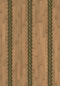 Textures   -   ARCHITECTURE   -   WOOD FLOORS   -  Decorated - Parquet decorated texture seamless 04646
