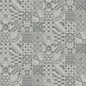 Textures   -   ARCHITECTURE   -   TILES INTERIOR   -   Ornate tiles   -   Patchwork  - Patchwork tile texture seamless 16609 (seamless)