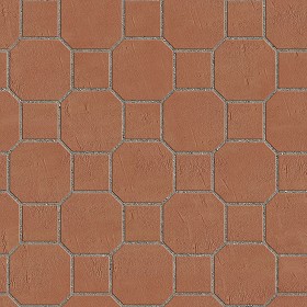 Textures   -   ARCHITECTURE   -   PAVING OUTDOOR   -   Terracotta   -  Blocks mixed - Paving cotto mixed size texture seamless 06588