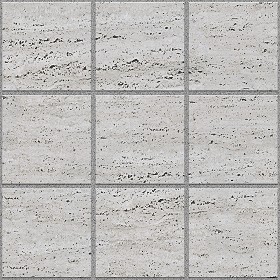Textures   -   ARCHITECTURE   -   PAVING OUTDOOR   -   Marble  - Roman travertine paving outdoor texture seamless 17049 (seamless)