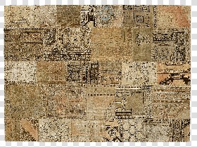 Textures   -   MATERIALS   -   RUGS   -   Vintage faded rugs  - Vintage worn patchwork rug texture 19940