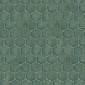 Textures   -   ARCHITECTURE   -   PAVING OUTDOOR   -   Hexagonal  - Concrete paving outdoor hexagonal texture seamless 06004 (seamless)