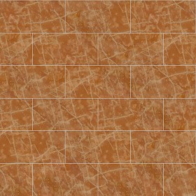 Textures   -   ARCHITECTURE   -   TILES INTERIOR   -   Marble tiles   -  Red - Coral red marble floor tile texture seamless 14604
