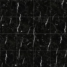 Textures   -   ARCHITECTURE   -   TILES INTERIOR   -   Marble tiles   -   Black  - Marquina black marble tile texture seamless 14133 (seamless)