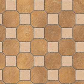 Textures   -   ARCHITECTURE   -   PAVING OUTDOOR   -   Terracotta   -  Blocks mixed - Paving cotto mixed size texture seamless 06589