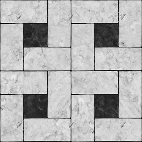 Textures   -   ARCHITECTURE   -   TILES INTERIOR   -   Marble tiles   -   Marble geometric patterns  - Black and white marble tile texture seamless 21140 (seamless)