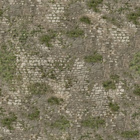 Textures   -   ARCHITECTURE   -   ROADS   -   Paving streets   -   Damaged cobble  - Damaged street paving cobblestone texture seamless 07466 (seamless)
