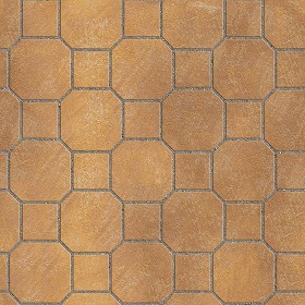 Textures   -   ARCHITECTURE   -   PAVING OUTDOOR   -   Terracotta   -  Blocks mixed - Paving cotto mixed size texture seamless 06590