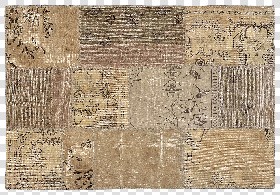 Textures   -   MATERIALS   -   RUGS   -  Vintage faded rugs - Vintage worn patchwork rug texture 19942