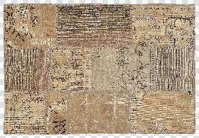 Textures   -   MATERIALS   -   RUGS   -   Vintage faded rugs  - Vintage worn patchwork rug texture 19942