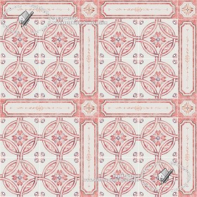Textures   -   ARCHITECTURE   -   TILES INTERIOR   -   Ornate tiles   -  Geometric patterns - Ceramic floor tile geometric patterns texture seamless 18883