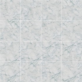 Textures   -   ARCHITECTURE   -   TILES INTERIOR   -   Marble tiles   -  White - Carrara marble floor tile texture seamless 14827