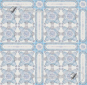Textures   -   ARCHITECTURE   -   TILES INTERIOR   -   Ornate tiles   -   Geometric patterns  - Ceramic floor tile geometric patterns texture seamless 18884 (seamless)