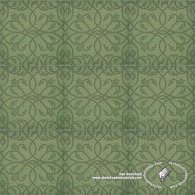 Textures   -   ARCHITECTURE   -   TILES INTERIOR   -   Ornate tiles   -  Mixed patterns - Ceramic ornate tile texture seamless 20253