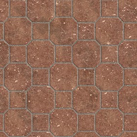 Textures   -   ARCHITECTURE   -   PAVING OUTDOOR   -   Terracotta   -  Blocks mixed - Paving cotto mixed size texture seamless 06592