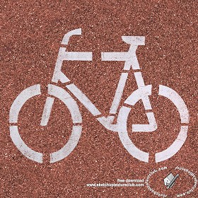 Textures   -   ARCHITECTURE   -   ROADS   -  Roads Markings - Road markings bike path 18762