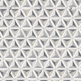 Textures   -   ARCHITECTURE   -   TILES INTERIOR   -   Marble tiles   -   Marble geometric patterns  - Geometric pattern white marble floor tile texture seamless 21143 (seamless)