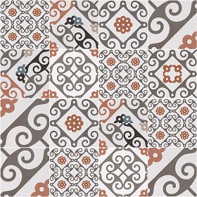 Textures   -   ARCHITECTURE   -   TILES INTERIOR   -   Ornate tiles   -  Patchwork - Patchwork tile texture seamless 16614