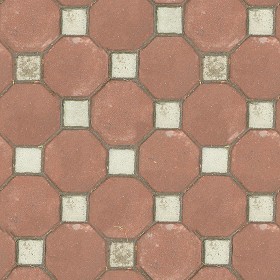 Textures   -   ARCHITECTURE   -   PAVING OUTDOOR   -   Terracotta   -  Blocks mixed - Paving cotto mixed size texture seamless 06593