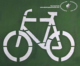 Textures   -   ARCHITECTURE   -   ROADS   -  Roads Markings - Road markings bike path 18763