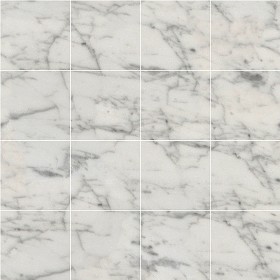 Textures   -   ARCHITECTURE   -   TILES INTERIOR   -   Marble tiles   -  White - Carrara marble floor tile texture seamless 14829