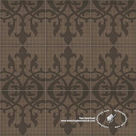 Textures   -   ARCHITECTURE   -   TILES INTERIOR   -   Ornate tiles   -  Mixed patterns - Ceramic ornate tile texture seamless 20255