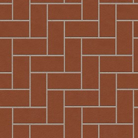 Textures   -   ARCHITECTURE   -   PAVING OUTDOOR   -   Terracotta   -   Herringbone  - Cotto paving herringbone outdoor texture seamless 06753 (seamless)