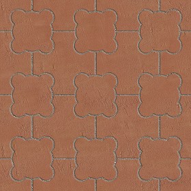 Textures   -   ARCHITECTURE   -   PAVING OUTDOOR   -   Terracotta   -  Blocks mixed - Paving cotto mixed size texture seamless 06594